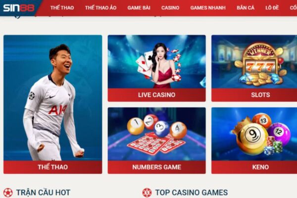 Cách chơi tiến lên Miền Bắc tại SIN88 5 Một số sản phẩm được tổng hợp trong app Sin88