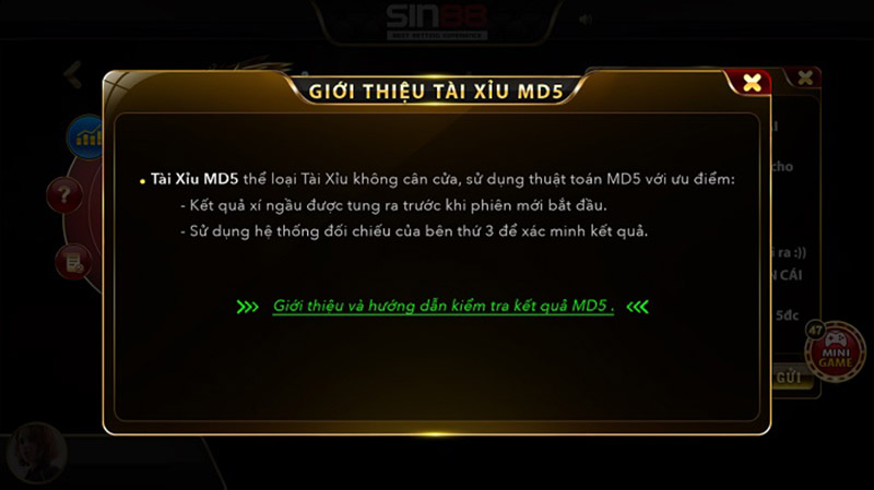 Mách cách đánh tài xỉu MD5 SIN88 luôn thắng từ dân chuyên lâu năm 3 Mách cách đánh tài xỉu MD5 SIN88 luôn thắng từ dân chuyên lâu năm