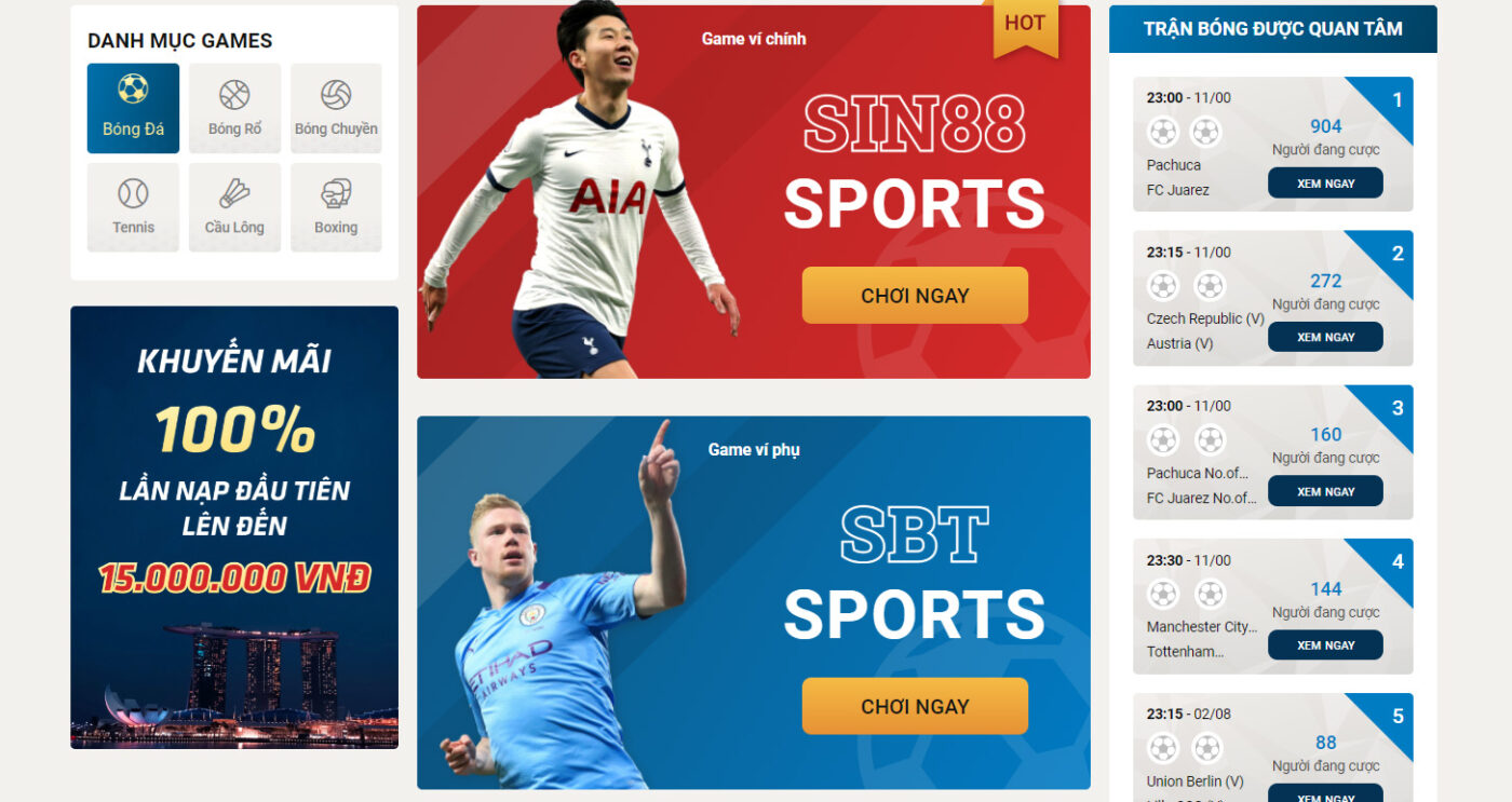 Tìm hiểu và hướng dẫn bóng đá cược trực tuyến trên SIN88 1 Tìm hiểu và hướng dẫn bóng đá cược trực tuyến trên SIN88